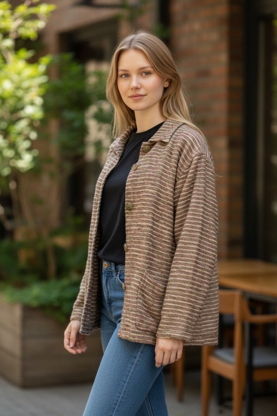 Vintage Chico's silk blend jacket